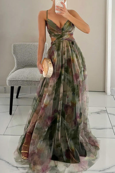 Florentine | Bezauberndes Maxikleid mit Blumenprint