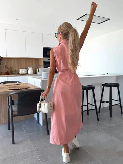 Ayleen | Maxi Denim Kleid