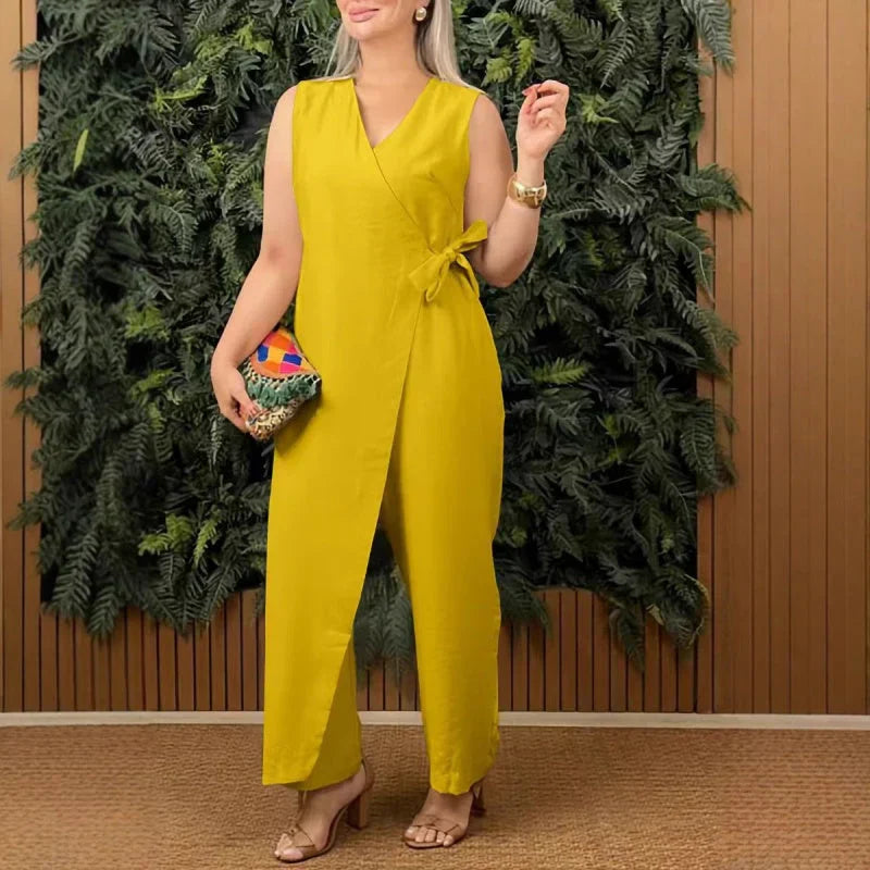 Belinda | Eleganter Jumpsuit mit V-Ausschnitt